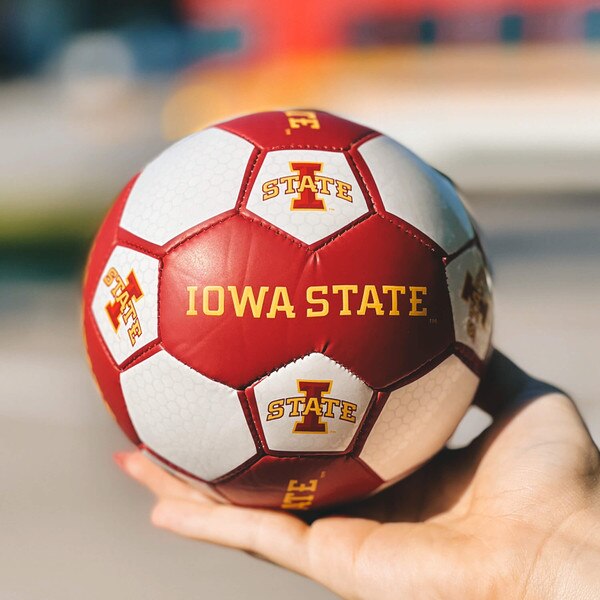 I-State Cardinal and White Mini Soccer Ball